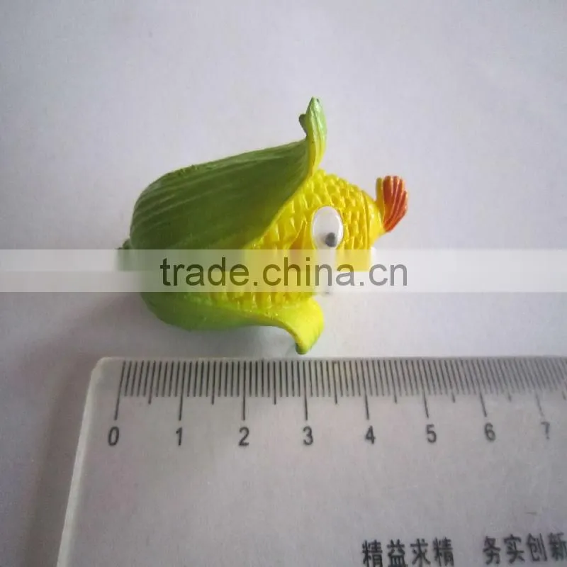 cute fake corn keychain with coating / cartoon corn decoration