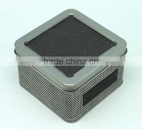 high quality metal tin box with PVC window