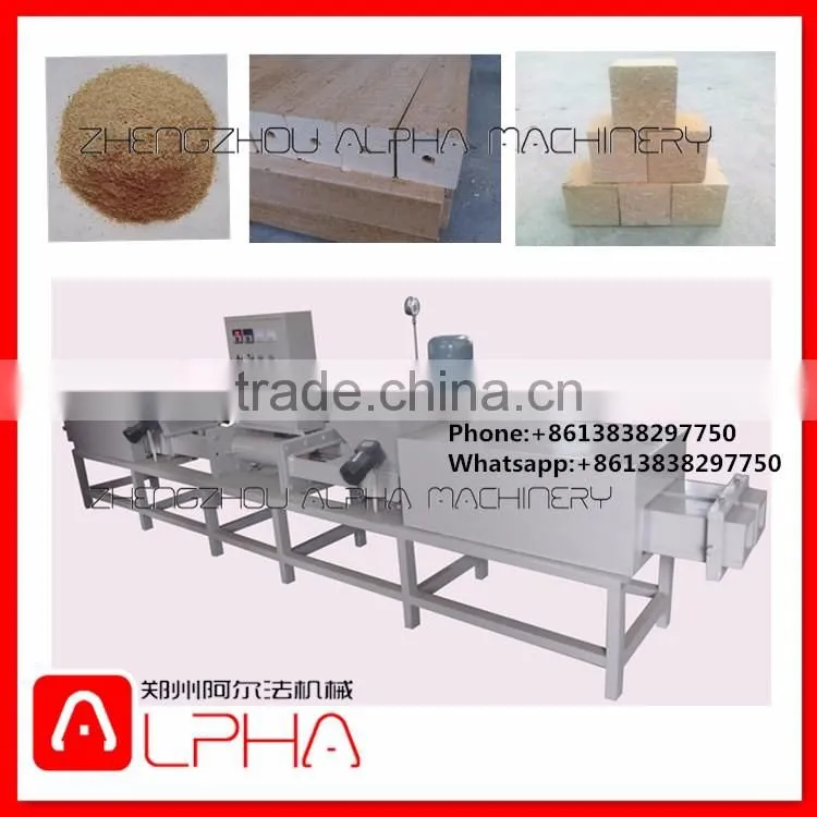 Best price wood chip block extruding machine/wood tray feet making machine