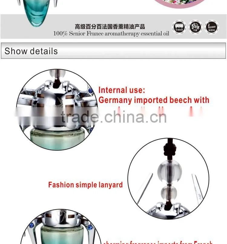 8ml Spider shape hanging car air freshener with good quality