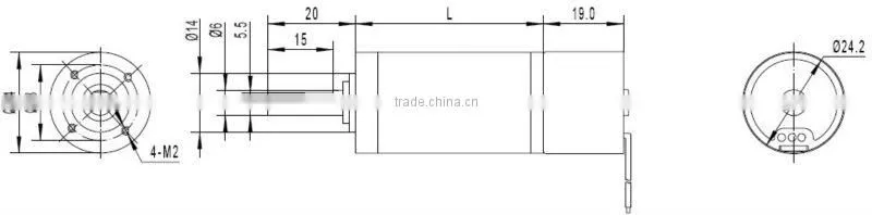 22mm brushless geared motor