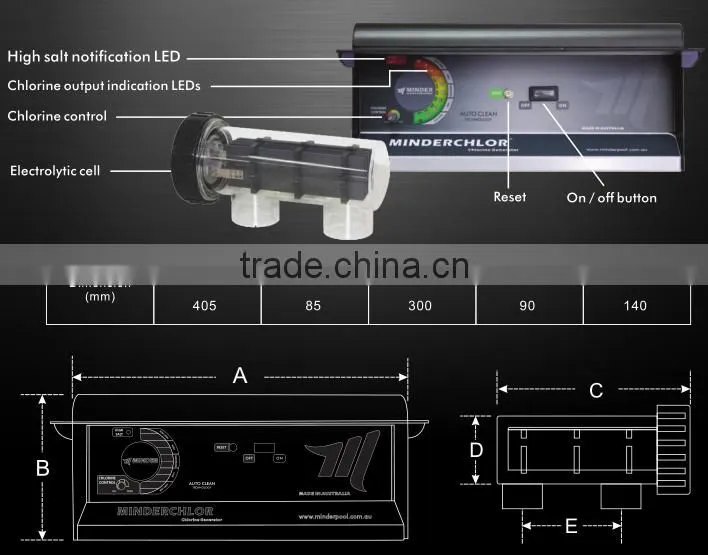 MC All automatic control of chlorine generating
