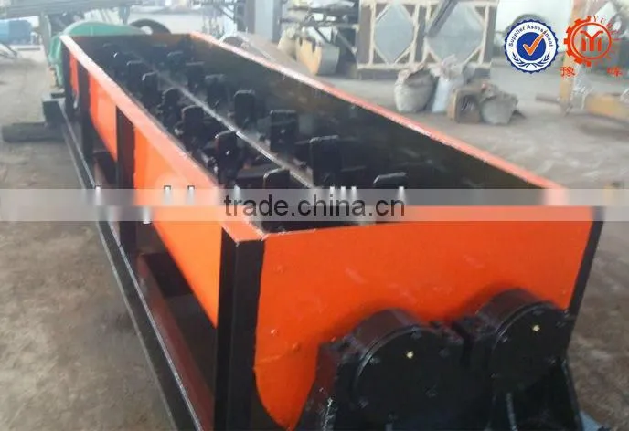Industrial double shaft mixer for concrete block material