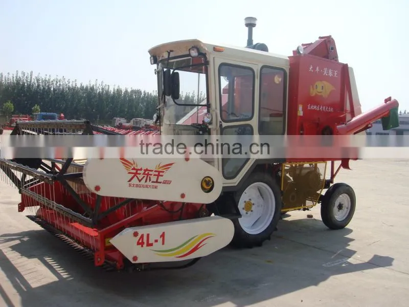 small soybean harvester