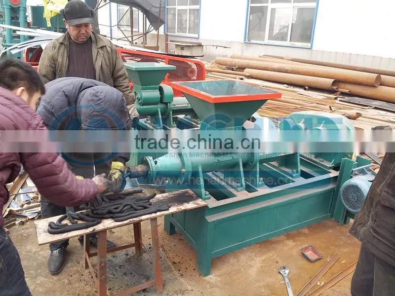 advaced design coal and chrcoal briquette extruder machine product line