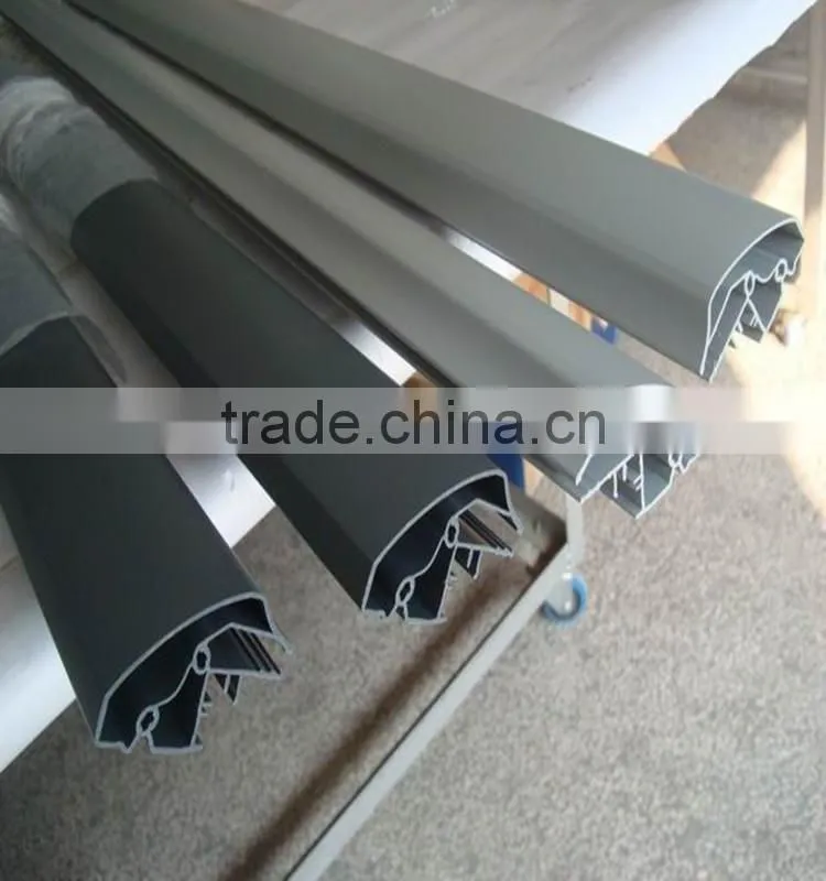 Color anodised powder coated black board aluminum profile