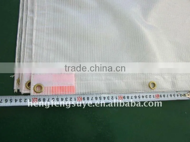 white color 100% Polyester Fire resistant PVC Building Protection Mesh Sheet Manufacturer