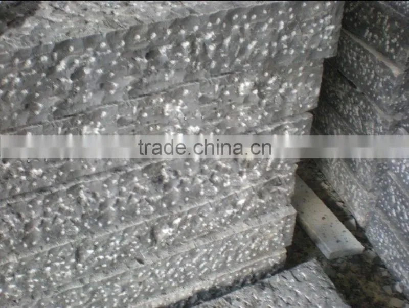Zhangpu Black Basalt Stone Balustrade Rough Picked