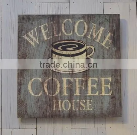 Personalized Wooden Painting UV printing on wood Wooden Poster Card for Home Decoration Hanging Wooden Printing Coaster