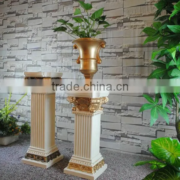 Europe Style Pillar /Roman Column /Wedding Road /Fiberglass Pedestal /Flower Pot With Stand