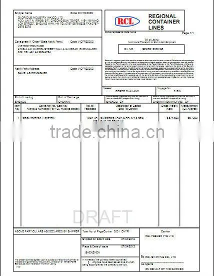 Furniture Sourcing Agent, Shunde Foshan Buying Agent and shipping