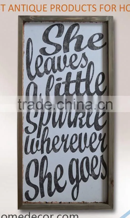 Very popular 2016 newest Decorative vintage wooden wall signs/word sign