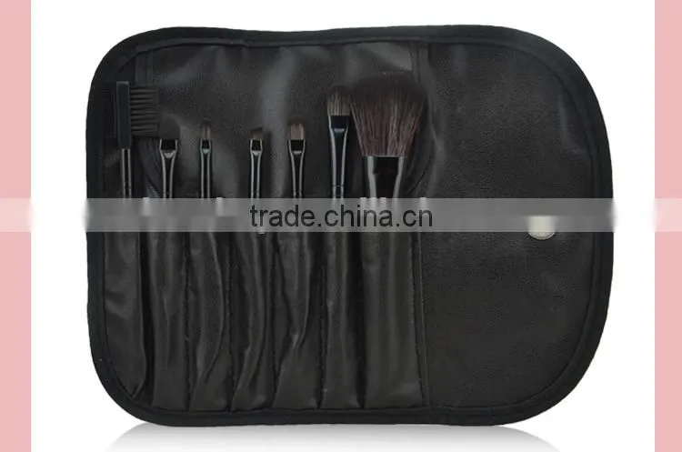 Popular Hot Selling Colorful 7 in 1 Make-Up Brush Set High Quality Comestic Brush With CROCO Bag For Brushes