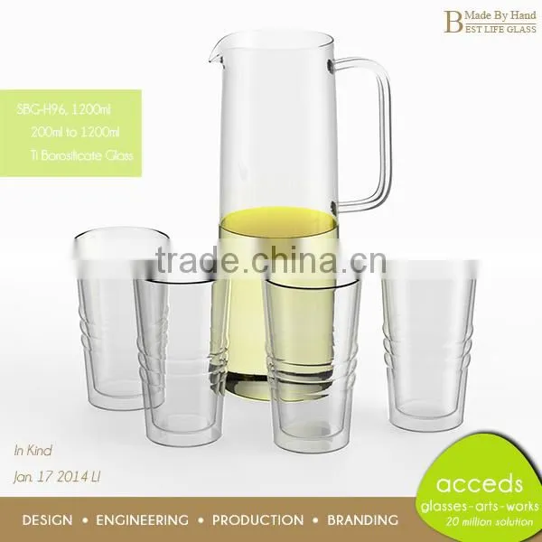 Personalized Fashion Heat-Resistant Juice Drinking Glass Mug Set