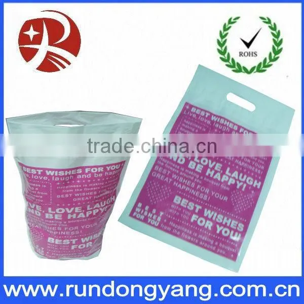 Factory Price Plastic Shopping bag / Die Cut Plastic Bag