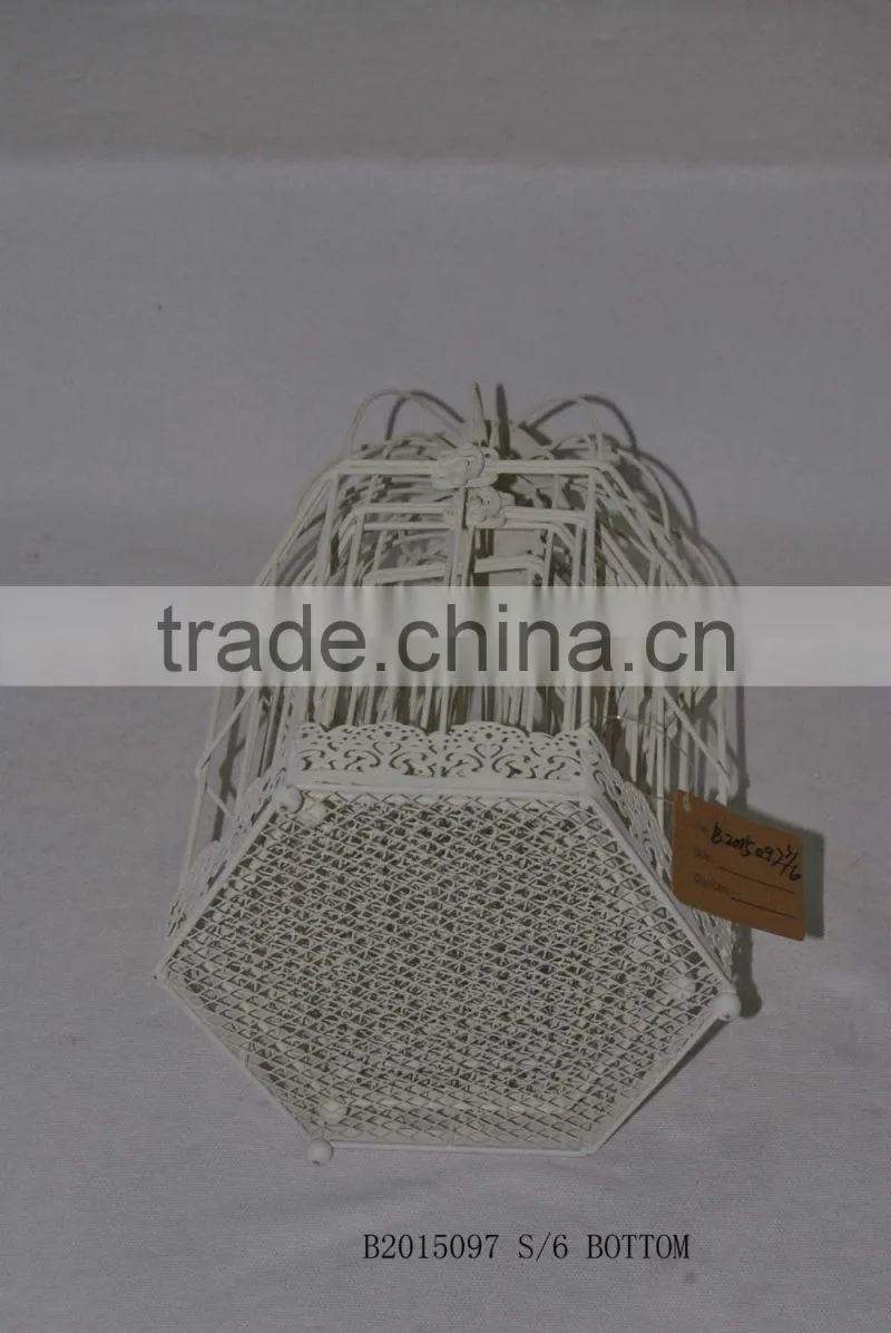 white birdcage
