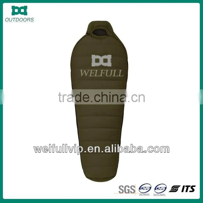 Green military goose down mommy sleeping bags