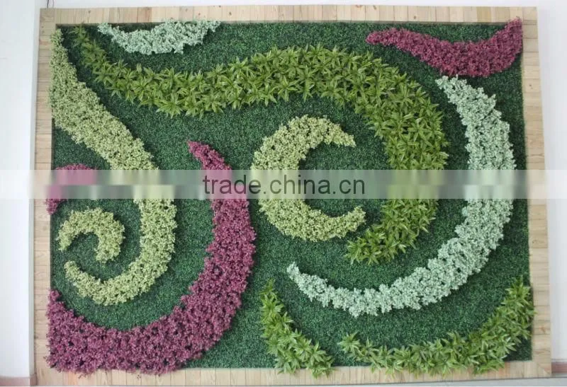 Made in China grass flower wall artificial plants wall for garden and interior decoration