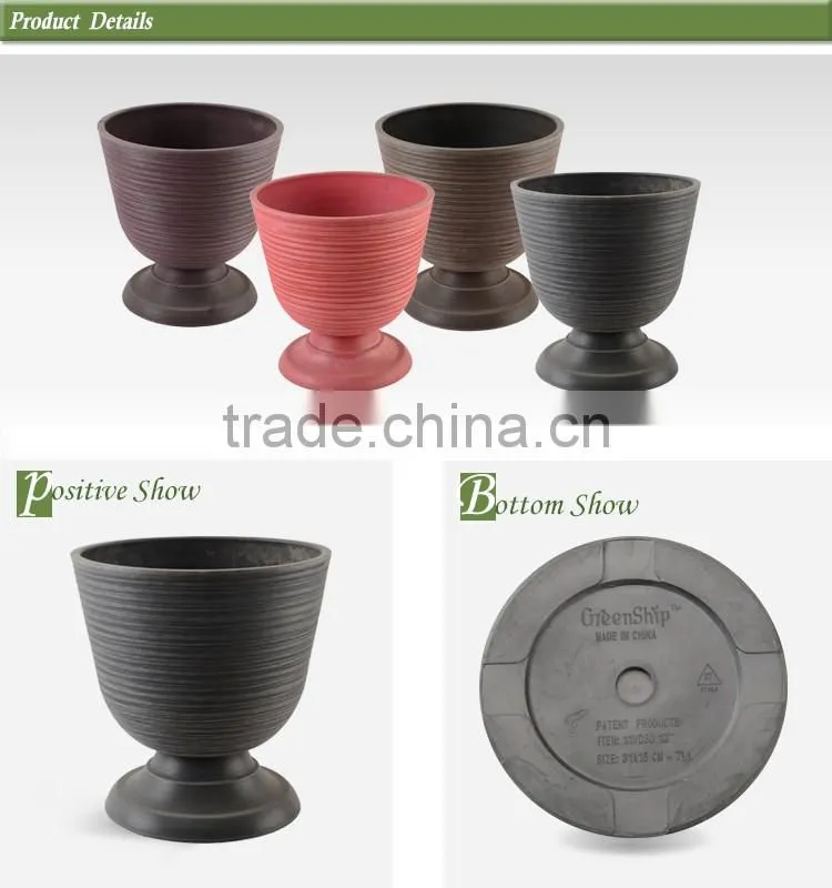 Artificial Plastic 38cm Garden Urns Flower Pot