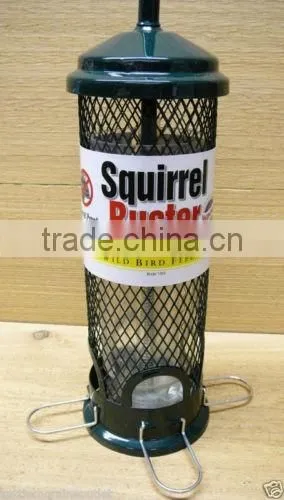 Squirrel-proof wild bird feeders