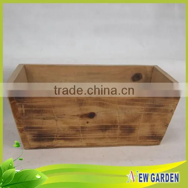 Wooden Ecologically Cheap Garden Decoration Rectangular Planter