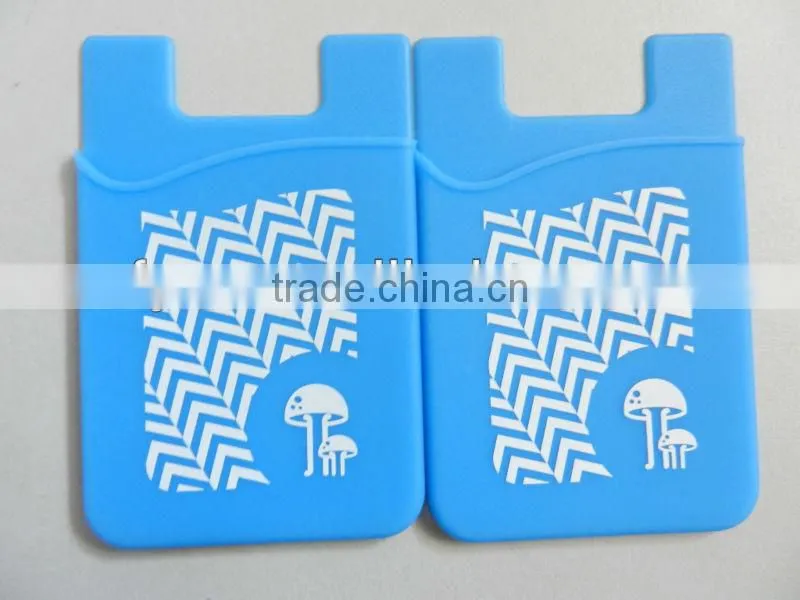 cheap price mobile silicone 3m sticker smart wallet for student