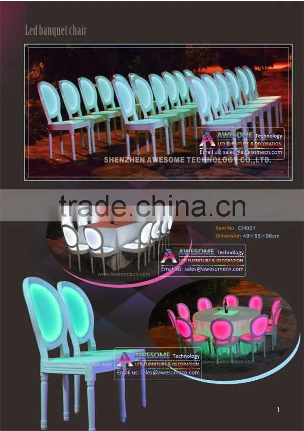 Led glow louis XVI chair for dining