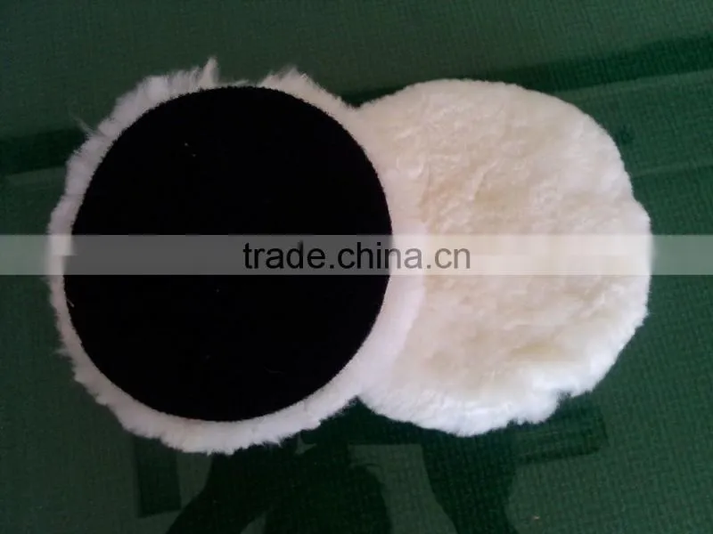 6inch real sheep wool foam polishing pad