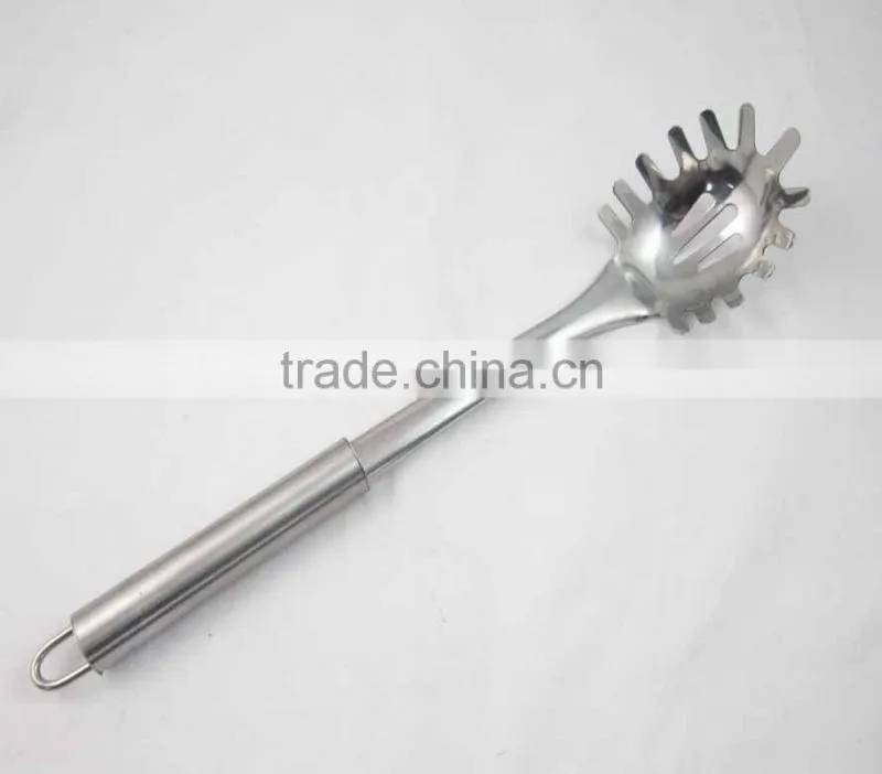 FDA Stainless Steel Handle Nylon Spaghetti Spoon