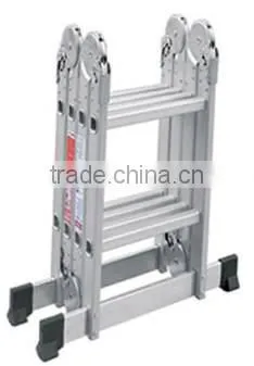 Finether 12.1 FT Heavy Duty Aluminum Multi Purpose Folding Extension Ladder with 2 Panels 330lb Capacity