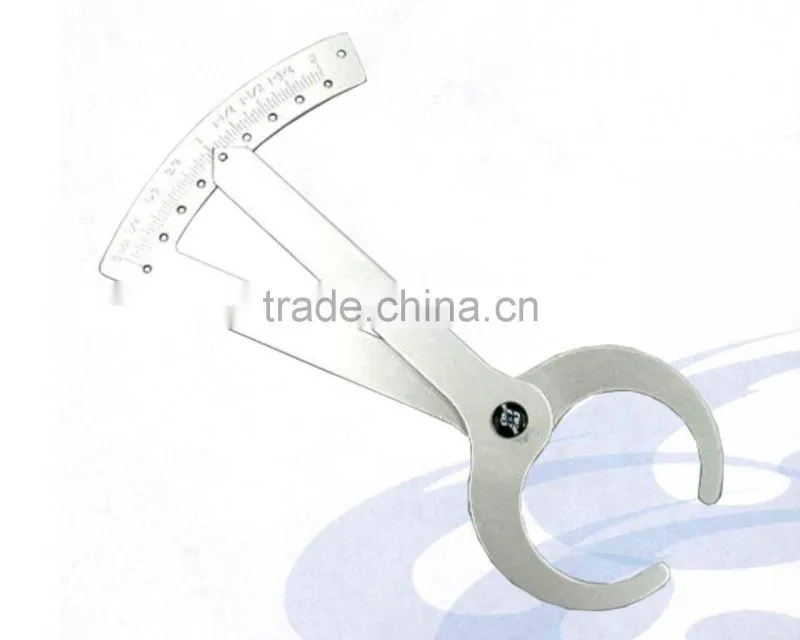 1/16 inch - 2 inch Aluminum Thickness Gauge Meter Outside Caliper with Scale for Measuring Tools