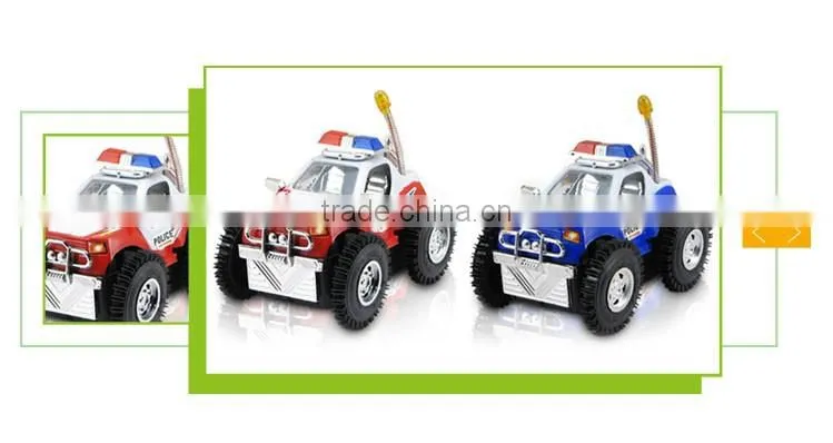 Plastic aerial ladder truck model friction toy electric mini dumper