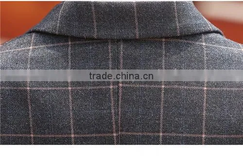 BOY'S TR CHECKED SUITS- JACKET&PANTS&VEST