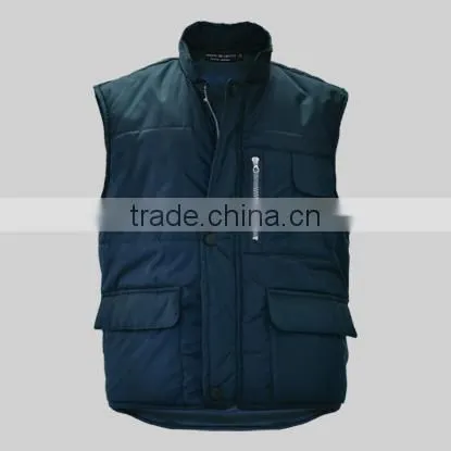 Sleeveless waterproof jacket winter jacked with zipper european vest