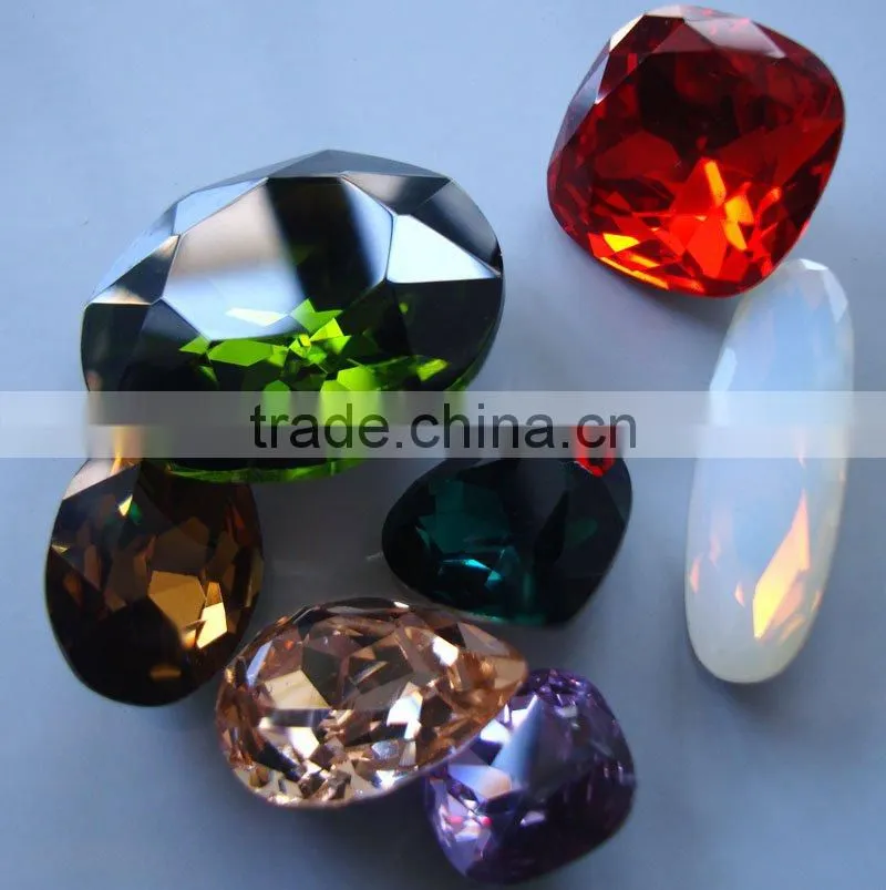 stylish crystal beads shiny rhinestone pointed back stone