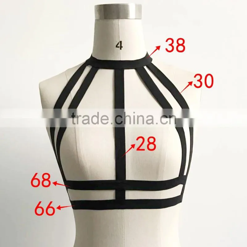 Wholesale Hot Selling Fashion Harness Bra Sexy Bandage Bra Strappy Bra