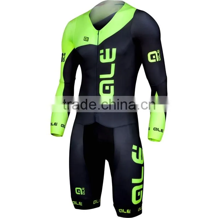 Compression Long Sleeve Speed Skating suit speedsuit cycling skinsuit