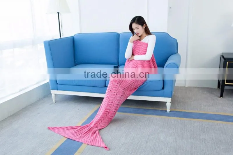 Custom Wholesale Sexy Girls Women Mermaid Tail Blanket