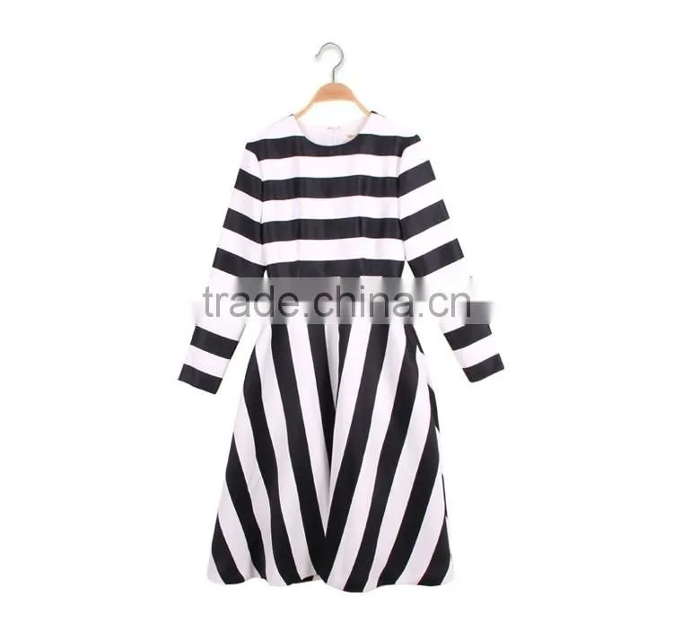 Maxnegio digital full printed maxi long sleeve women casual dress