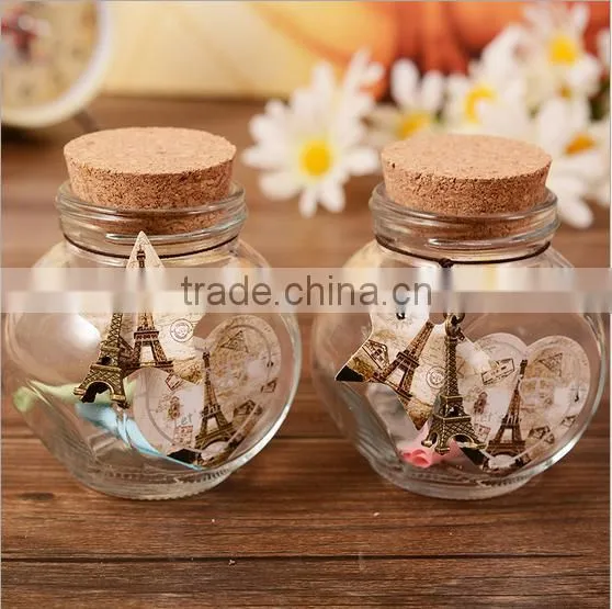 2016 colorful glass wishing bottle cheap women style washing bottle for young lady