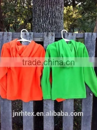 Custom pull over micro polar fleece hoodies