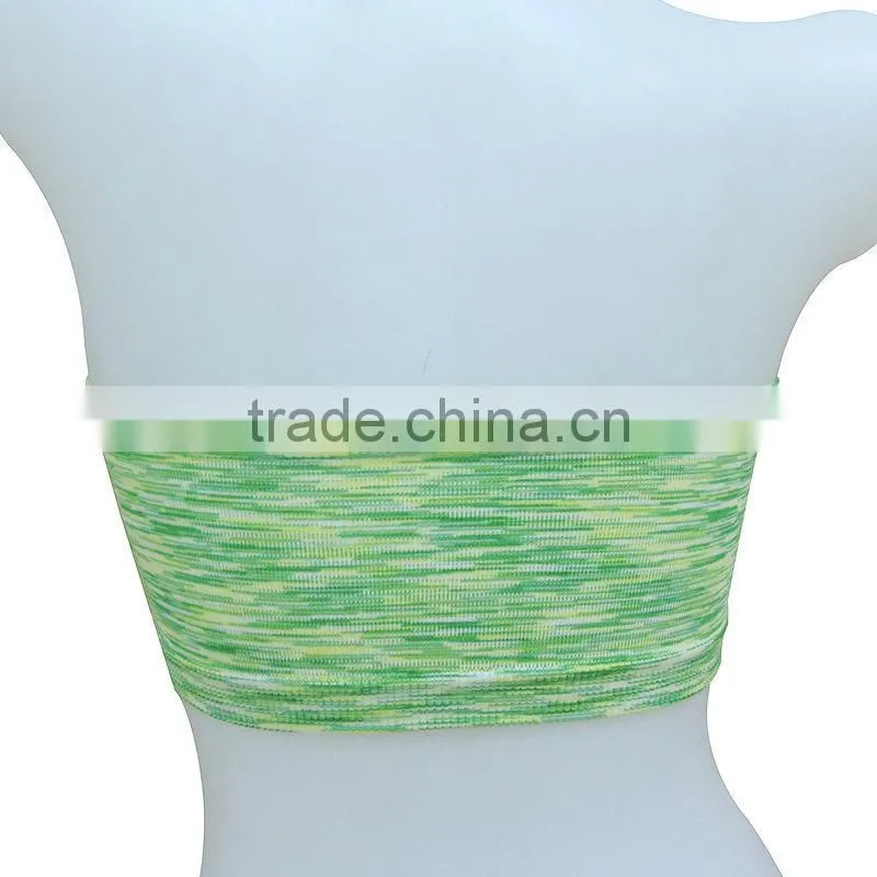 new style nice quality seamless woman underwear ladies one piece bandeau bra w removable cup pad