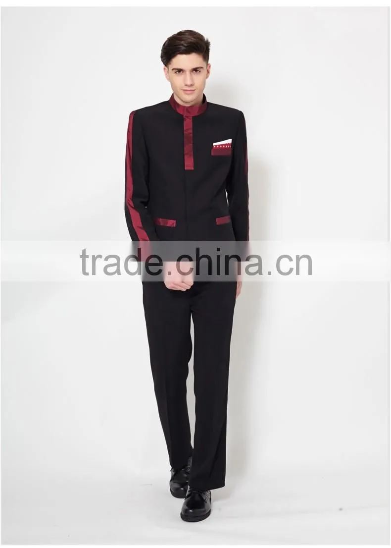 hotel design doorman uniform for waiter reception staff uinform