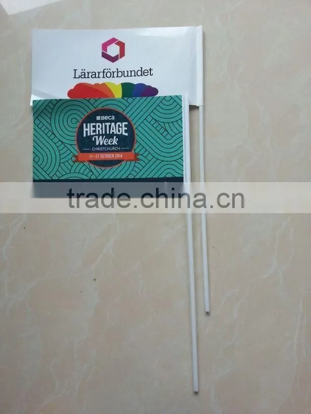 color polyester hand flag