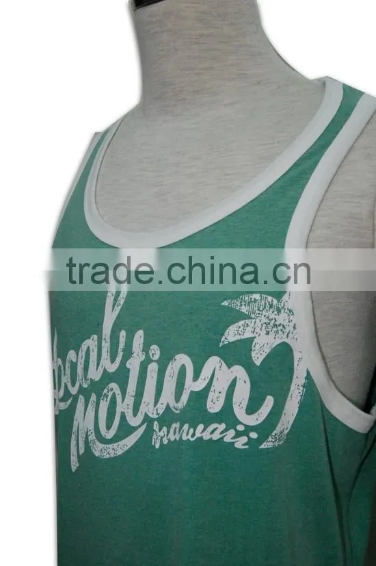 Chinese manufatory high quality new design unisex tank tops