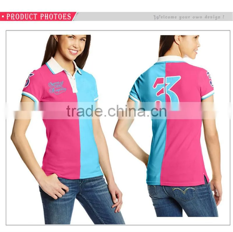 Button Down Cotton Slim Style 100% Cotton Women Polo Shirt