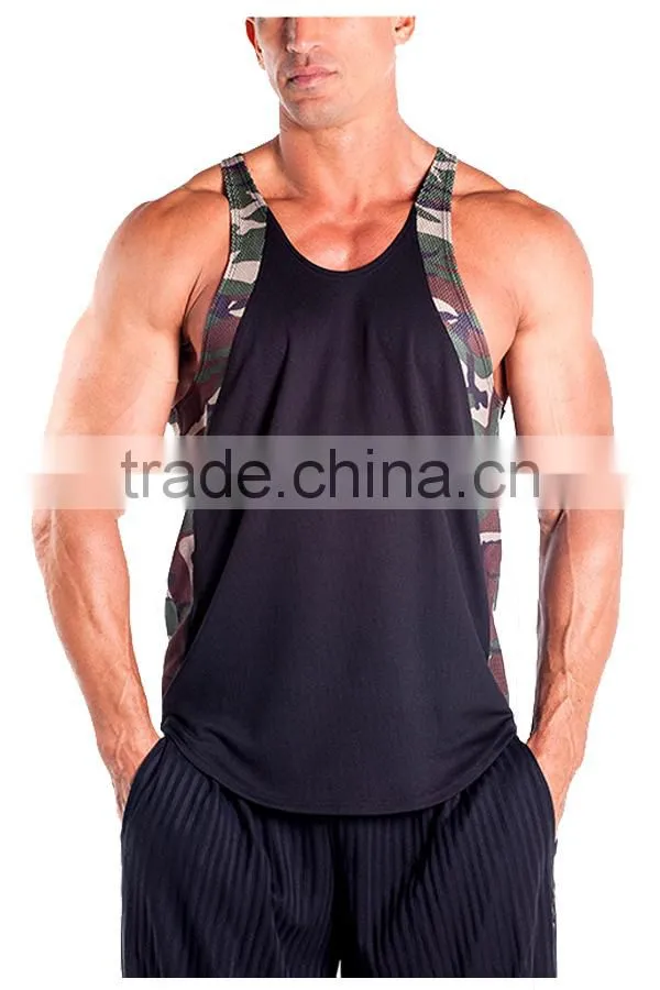 hot sale Mens Gym wear Training wear fitness singlet body building tank top