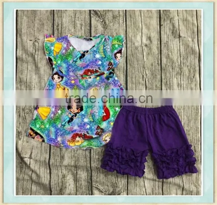 2017 Thailand clothes wholesale American kids clothes children girls halloween boutique outfit