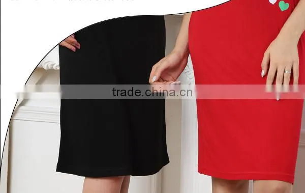 2015 Wholesale fashion lovely printed design S/S CVC women summer designs nightgown