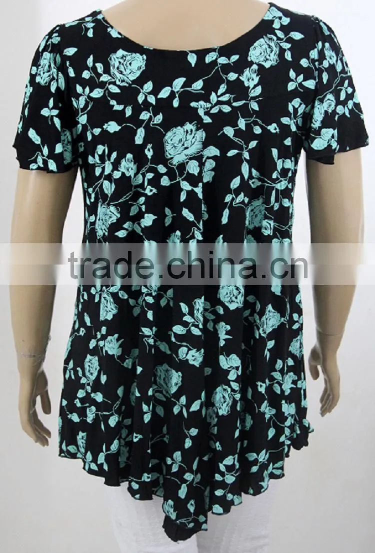Factory direct price casual invisible green design your own girls fancy blouse